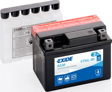 Exide ETX4L-BS - Starter Battery www.avaruosad.ee