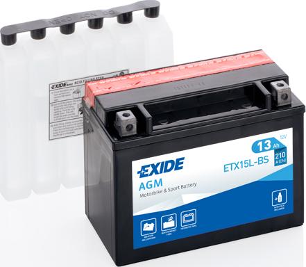 Exide ETX15L-BS - Стартерная аккумуляторная батарея, АКБ www.avaruosad.ee