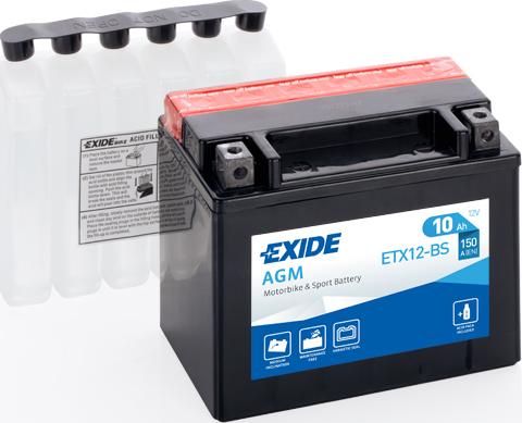 Exide ETX12-BS - Startera akumulatoru baterija www.avaruosad.ee