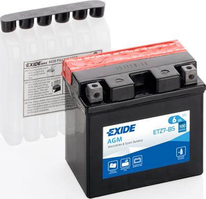 Exide ETZ7-BS - Startera akumulatoru baterija www.avaruosad.ee