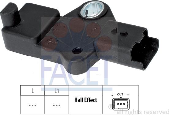 FACET 9.0524 - Capteur d'angle, vilebrequin www.avaruosad.ee