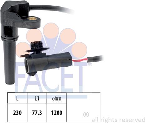 FACET 9.0617 - RPM Sensor, automatic transmission www.avaruosad.ee