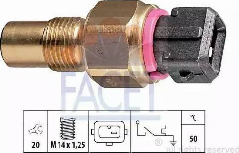 FACET 74088 - Sensor, coolant temperature www.avaruosad.ee