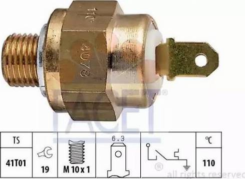 FACET 7.4078 - Датчик, температура охлаждающей жидкости www.avaruosad.ee