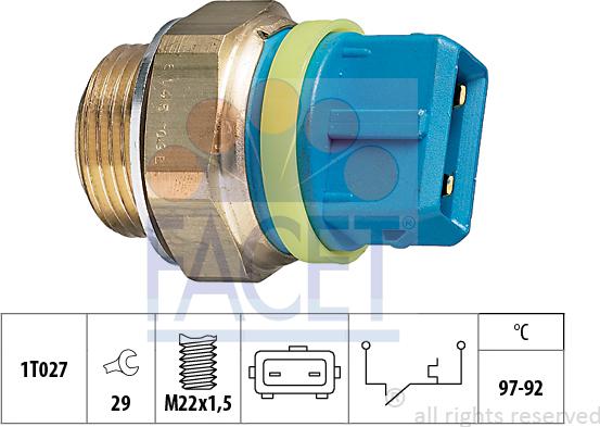 FACET 7.5145 - Temperature Switch, radiator / air conditioner fan www.avaruosad.ee