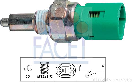 FACET 7.6096 - Switch, reverse light www.avaruosad.ee