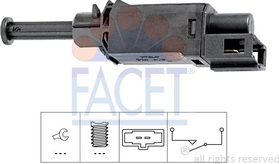 FACET 7.1143 - Выключатель, привод сцепления (Tempomat) www.avaruosad.ee