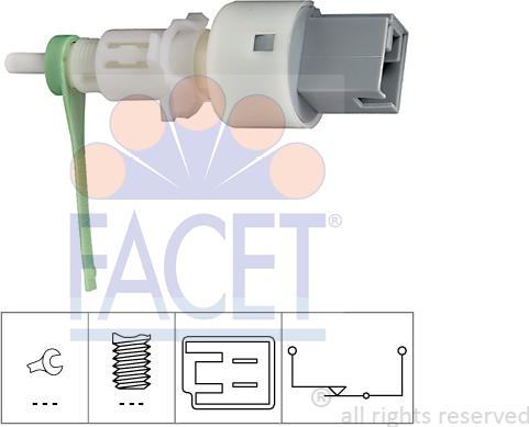 FACET 71159 - Switch, clutch control (cruise control) www.avaruosad.ee
