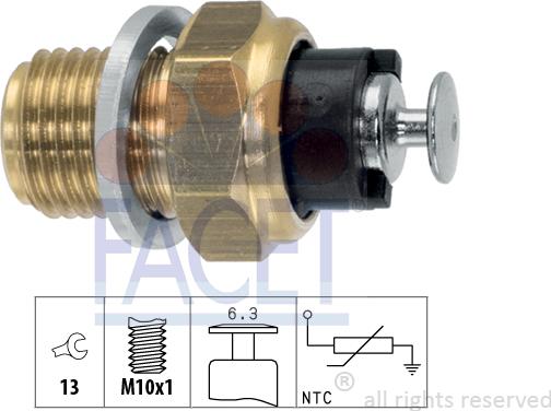 FACET 7.3093 - Sensor, oil temperature www.avaruosad.ee