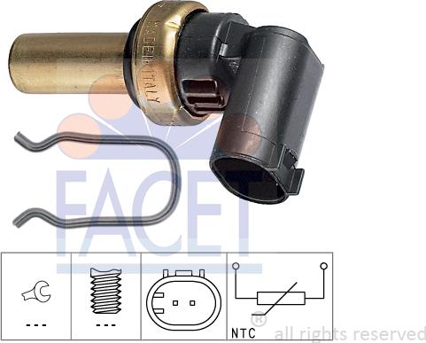 FACET 7.3324 - Sensor, coolant temperature www.avaruosad.ee