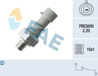 FAE 12445 - Sender Unit, oil pressure www.avaruosad.ee