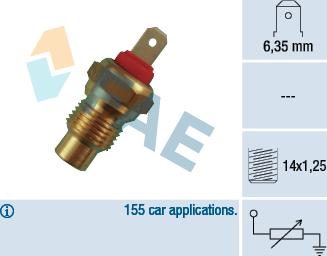 FAE 31370 - Sensor, coolant temperature www.avaruosad.ee