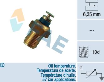 FAE 32200 - Sensor, oil temperature www.avaruosad.ee