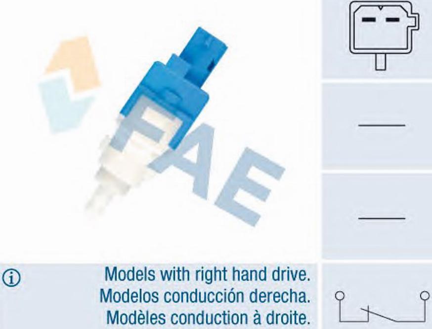 FAE 24414 - Switch, clutch control (engine control) www.avaruosad.ee