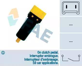 FAE 24860 - Switch, clutch control (cruise control) www.avaruosad.ee