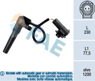 FAE 79281 - RPM Sensor, automatic transmission www.avaruosad.ee