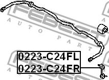 Febest 0223-C24FR - Rod/Strut, stabiliser www.avaruosad.ee