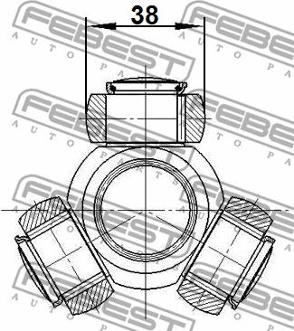 Febest 2116-CA1R - Kolmik,veovõll www.avaruosad.ee