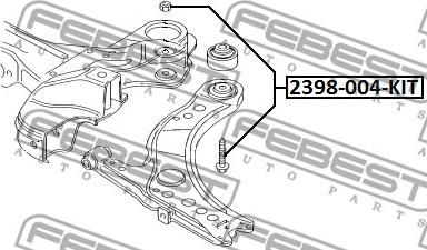 Febest 2398-004-KIT - Rattakalde korrektuurkruvi www.avaruosad.ee