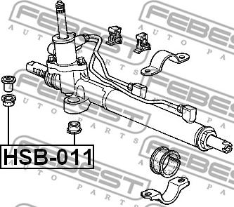 Febest HSB-011 - Mounting, steering gear www.avaruosad.ee