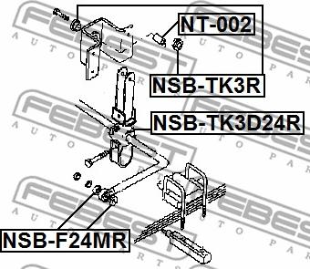 Febest NSB-TK3R - Tie Bar Bush www.avaruosad.ee