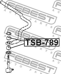 Febest TSB-789 - Paigutus,stabilisaator www.avaruosad.ee