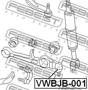 Febest VWBJB-001 - Repair Kit, ball joint www.avaruosad.ee