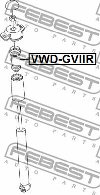 Febest VWD-GVIIR - Rubber Buffer, suspension www.avaruosad.ee
