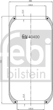 Febi Bilstein 40400 - Кожух пневматической рессоры www.avaruosad.ee