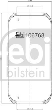 Febi Bilstein 106768 - Кожух пневматической рессоры www.avaruosad.ee