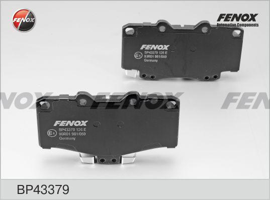 Fenox BP43379 - Brake Pad Set, disc brake www.avaruosad.ee