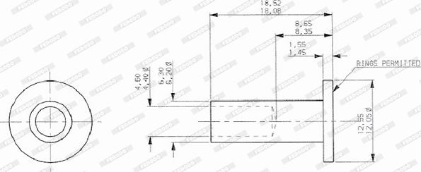 Ferodo 93282 - Rivet, drum brake lining www.avaruosad.ee