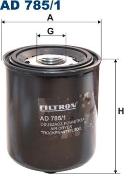 Filtron AD785/1 - Патрон осушителя воздуха, пневматическая система www.avaruosad.ee