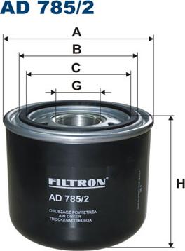 Filtron AD785/2 - Õhukuivatuspadrun, suruõhusüsteem www.avaruosad.ee