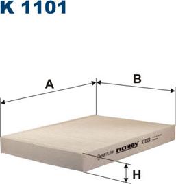 Filtron K1101 - Filtrs, Salona telpas gaiss www.avaruosad.ee