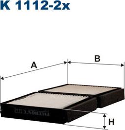 Filtron K1112-2x - Filter, interior air www.avaruosad.ee