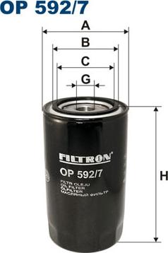 Filtron OP592/7 - Oil Filter www.avaruosad.ee