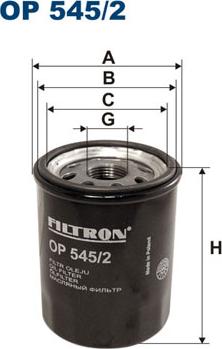 Filtron OP545/2 - Oil Filter www.avaruosad.ee