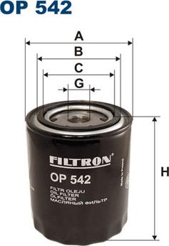Filtron OP542 - Oil Filter www.avaruosad.ee