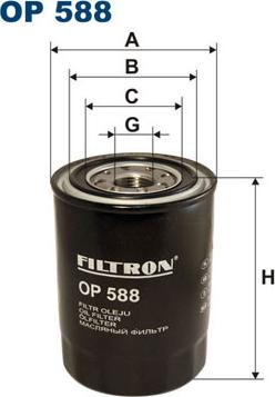 Filtron OP588 - Oil Filter www.avaruosad.ee