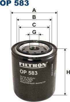 Filtron OP583 - Oil Filter www.avaruosad.ee