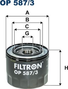 Filtron OP 587/3 - Oil Filter www.avaruosad.ee