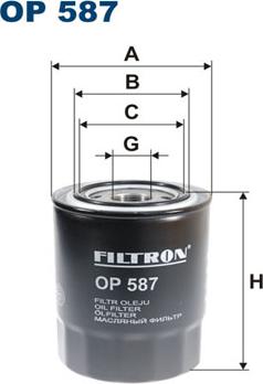 Filtron OP587 - Oil Filter www.avaruosad.ee