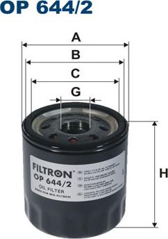 Filtron OP644/2 - Oil Filter www.avaruosad.ee