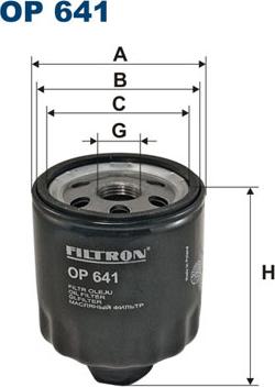 Filtron OP641 - Oil Filter www.avaruosad.ee
