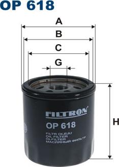 Filtron OP618 - Oil Filter www.avaruosad.ee