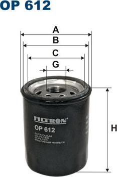Filtron OP612 - Масляный фильтр www.avaruosad.ee