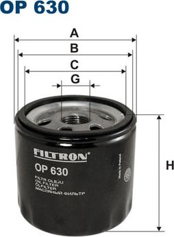 Filtron OP630 - Oil Filter www.avaruosad.ee