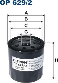 Filtron OP629/2 - Oil Filter www.avaruosad.ee