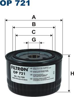 Filtron OP 721 - Hydraulic Filter, automatic transmission www.avaruosad.ee